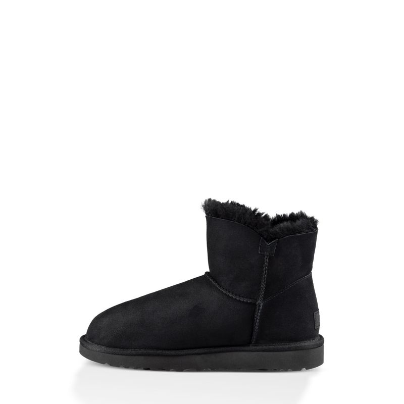 UGG - Bota Mini Bailey Button II Mujer Negro