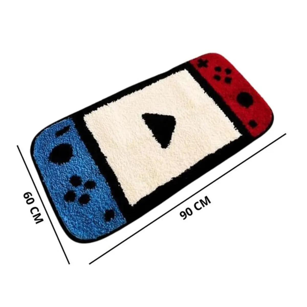 CRUSEC - Alfombra Joystick Habitación Gamer Sala De Juegos Decorativo