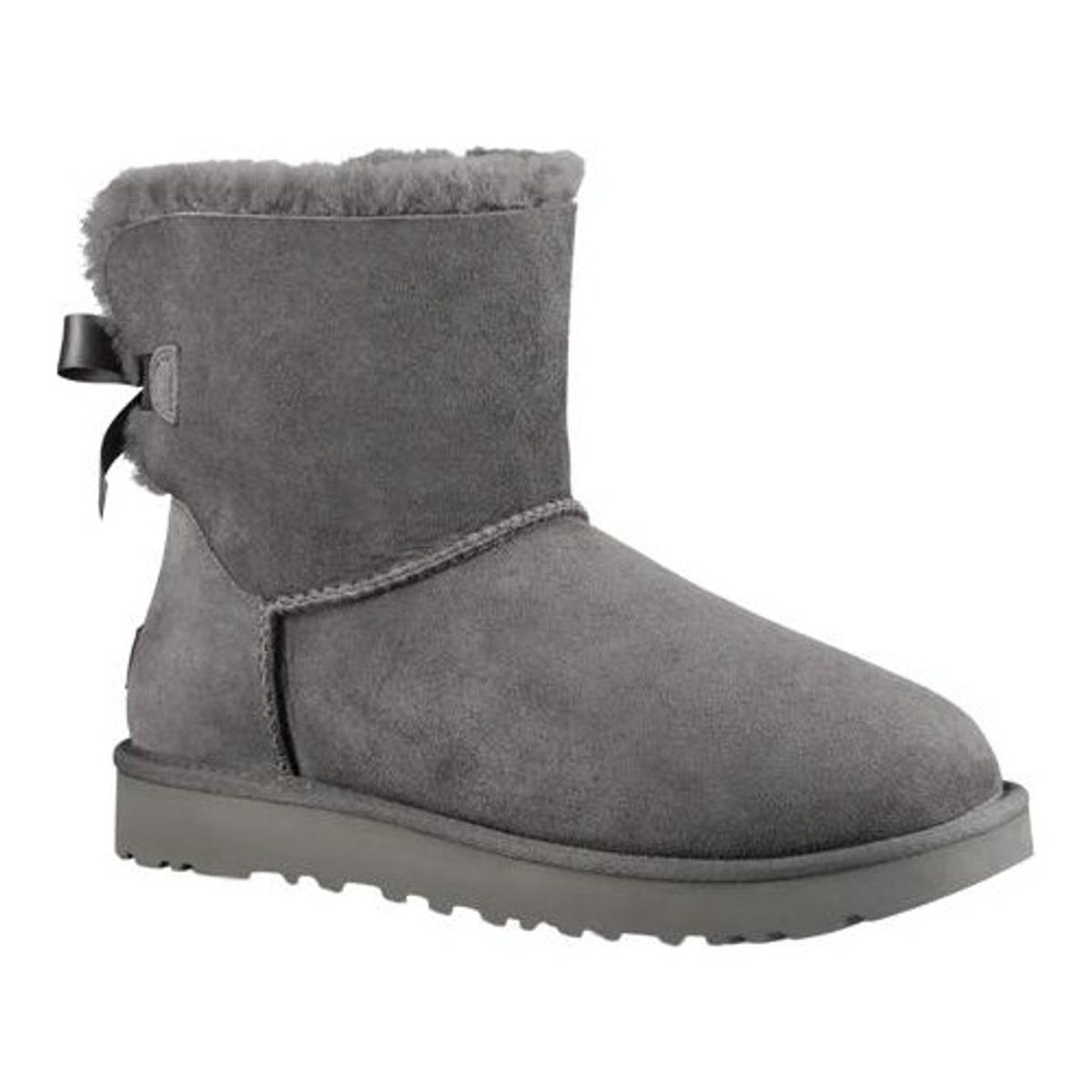 UGG - Bota Mini Bailey Bow II Mujer Gris