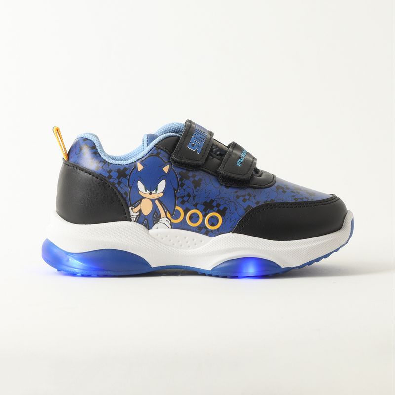 SONIC - Zapatillas Sonic con Luces LED y Velcro - Niños Tallas 19-26