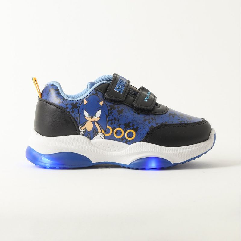 SONIC - Zapatilla Con Luces Niño Serious Azul Sonic