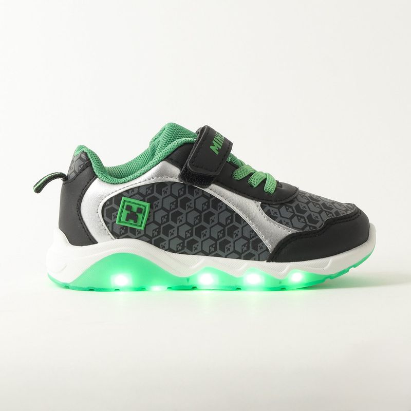 MINECRAFT - Zapatillas Deportivas Minecraft con Luces y Velcro - Niños 22-34