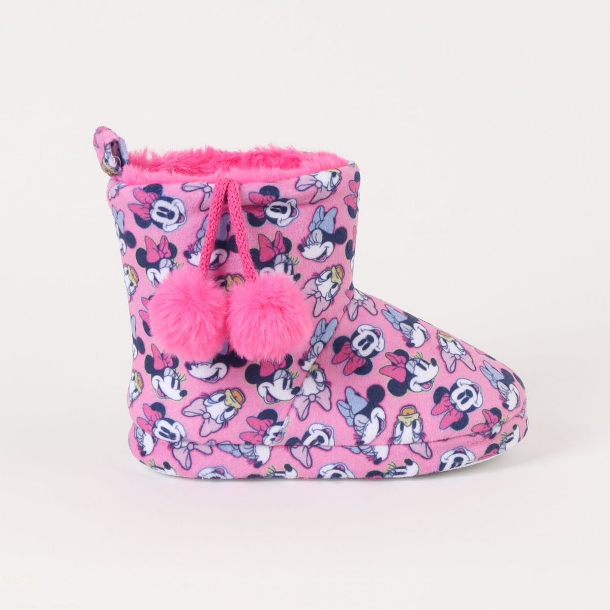 DISNEY - Pantufla Bota Niña Minnie & Daisy Faces Rosado Disney