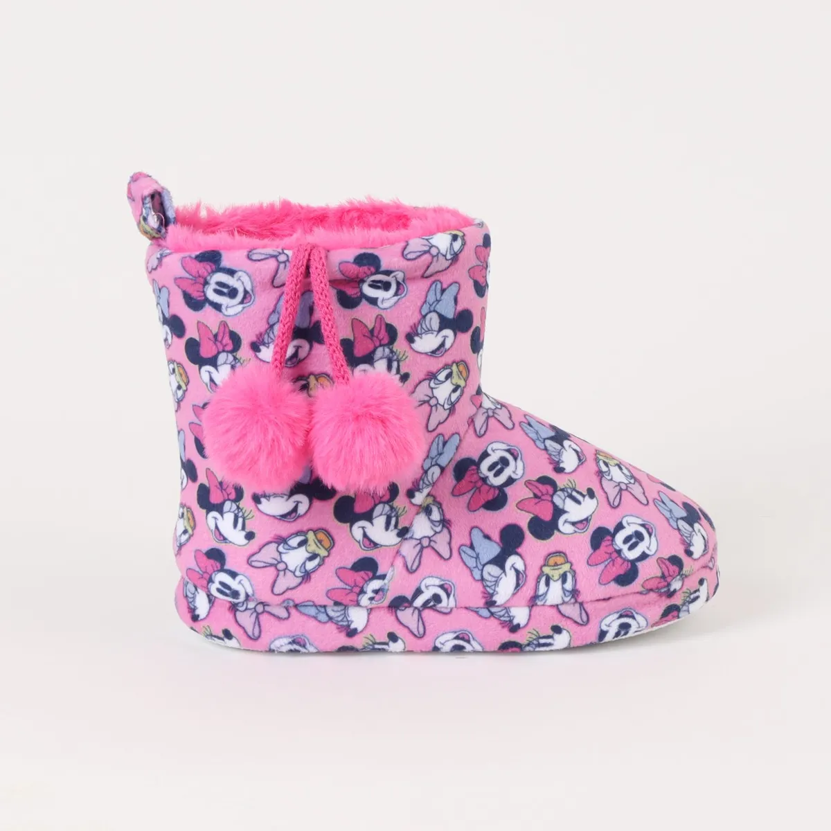 DISNEY - Pantufla Bota Niña Minnie & Daisy Faces Rosado Disney