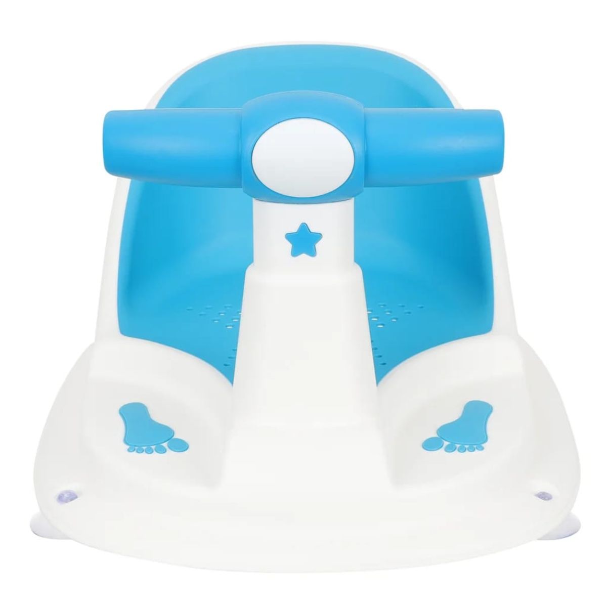 OEM - SILLA DE BAÑO PARA BEBE CON VENTOSA AZUL
