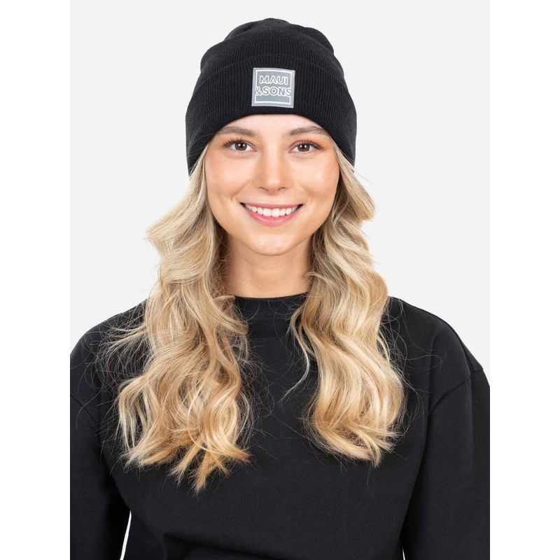 MAUI AND SONS - Gorro Coral Negro Mujer Maui And Sons - Negro