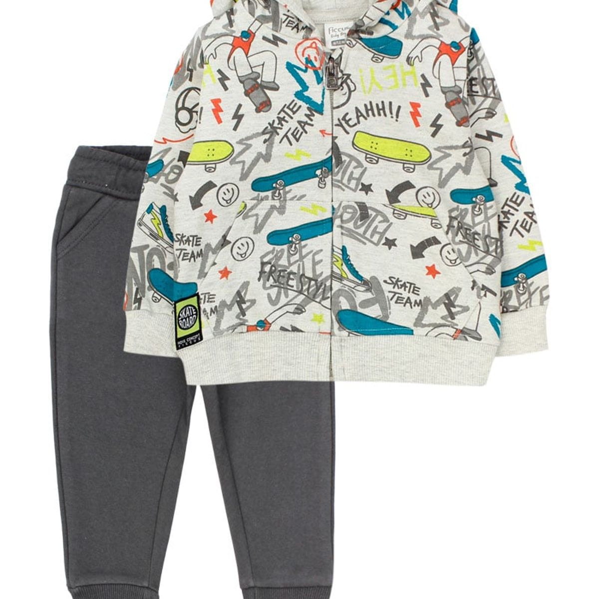 FICCUS - Buzo Bebé Niño Move Gris