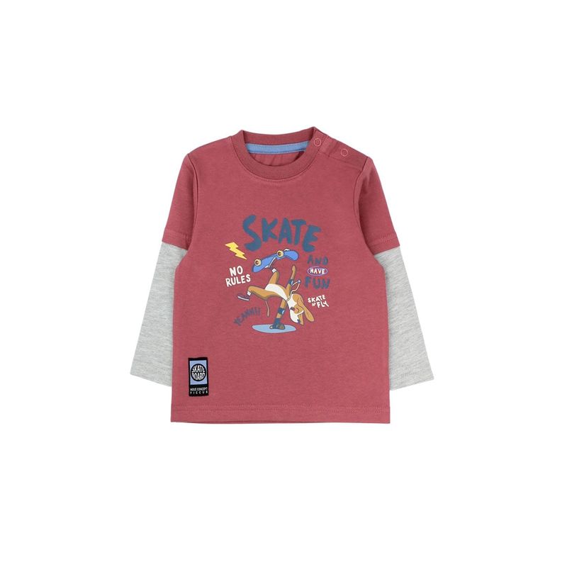 FICCUS - Polera Bebé Niño Move Burdeos