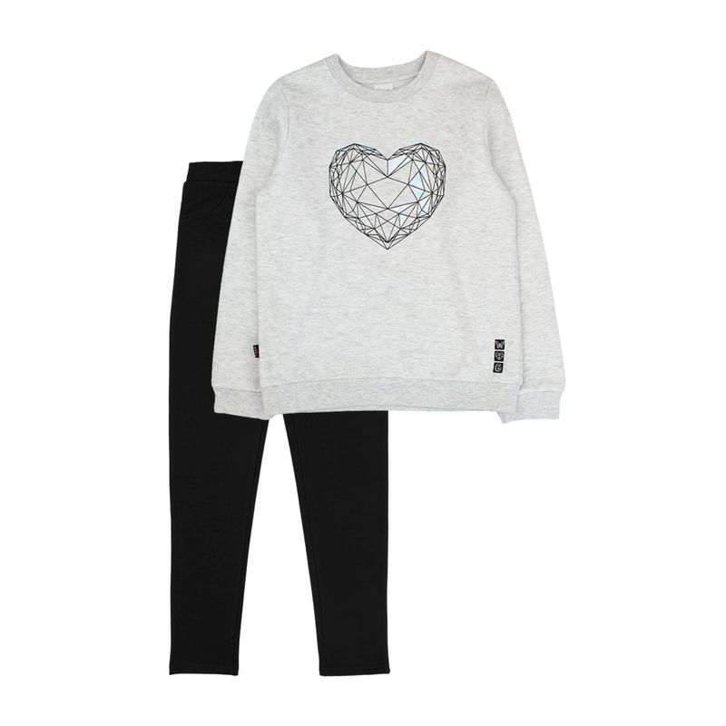 FICCUS - Conjunto Junior Niña Move Gris