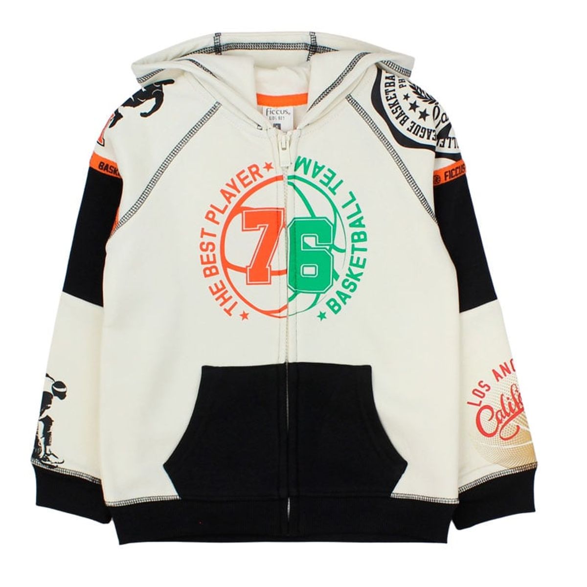 FICCUS - Polerón Kids Niño Academy Blanco.