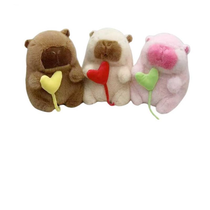 GENERICO - Peluche Carpincho 21cm Corazón