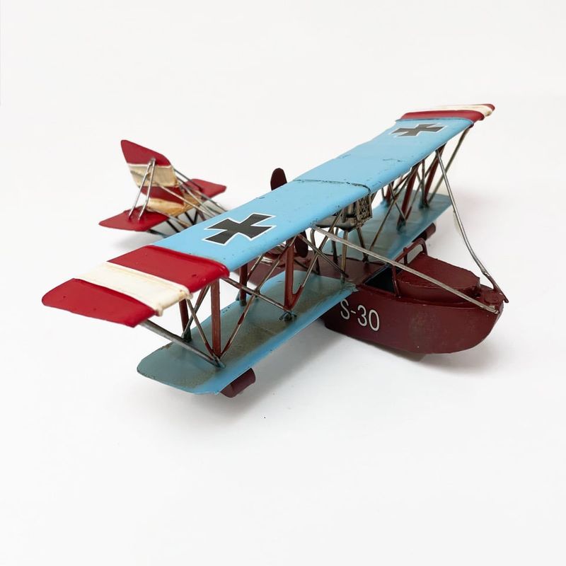 MONTREAL - Avión A Escala Biplano De Colección Decoración Vintage