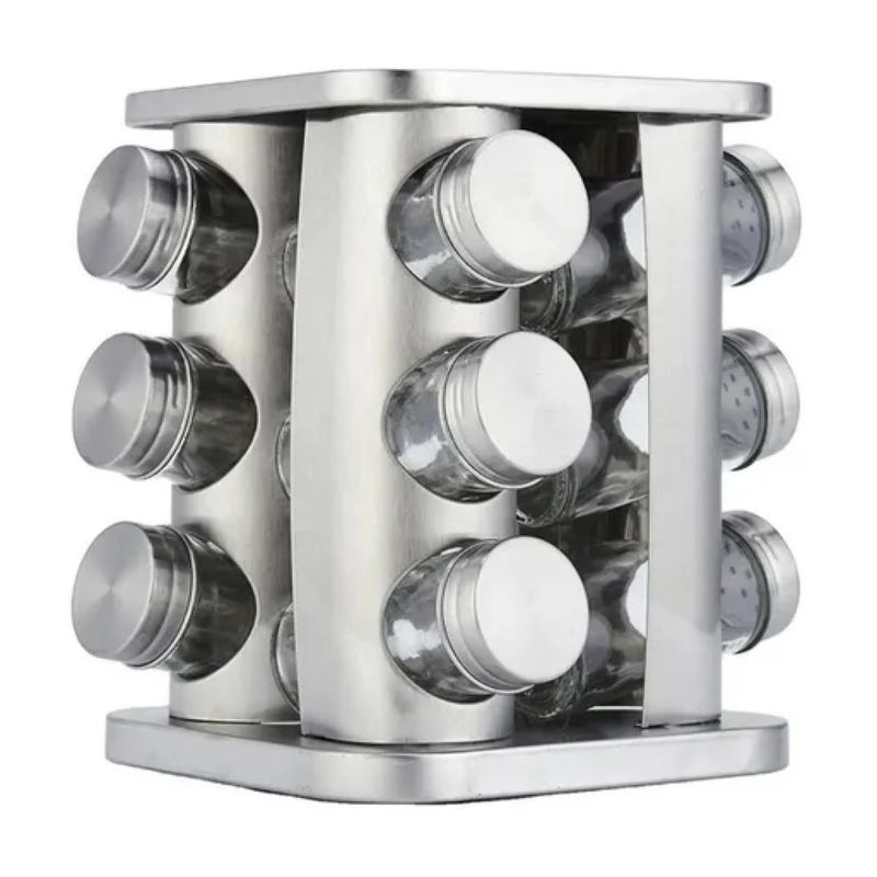 GENERICO - Organizador Condimentos Especias Giratorio 12 Frascos Cocina