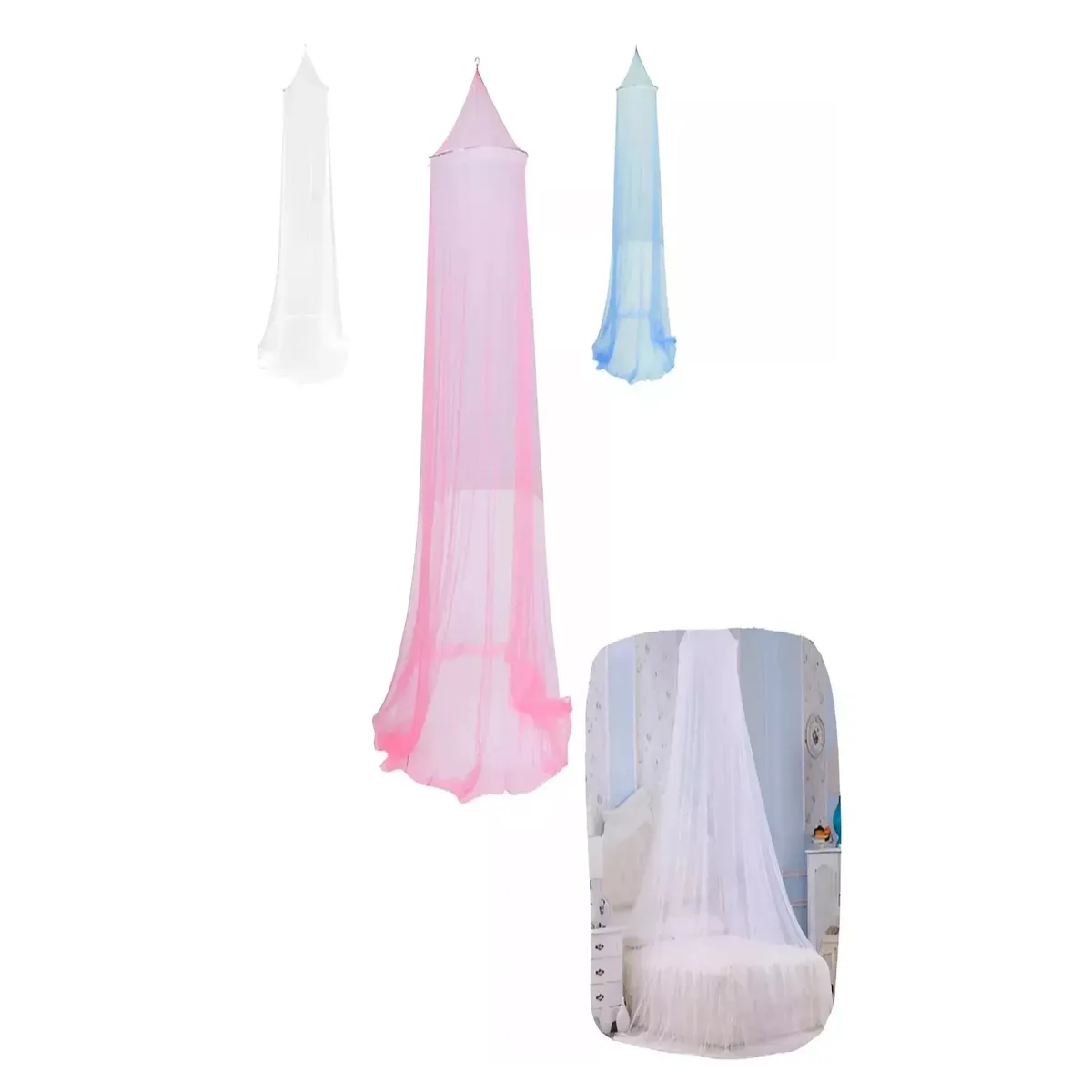 GENERICO - Malla Mosquitera Cerrada Para Cuna Y Cama 2 Plazas