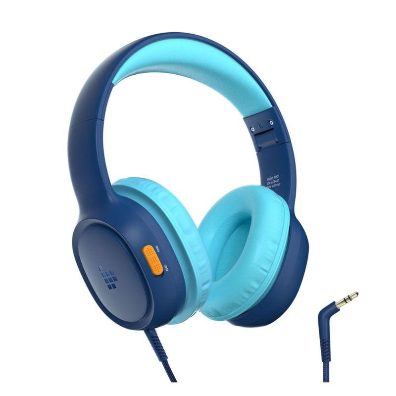 TRONSMART - Tronsmart Audífonos con Cable KH01 para Niños Azul