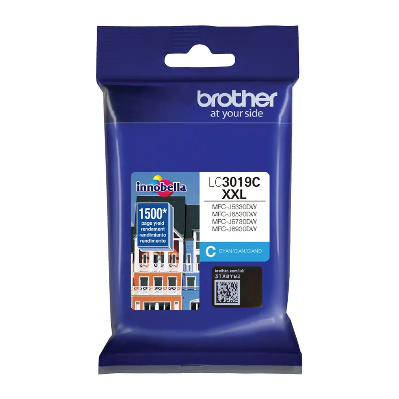 BROTHER - Cartucho Tinta LC3019 Cian Alto rendimiento 1.500 pag