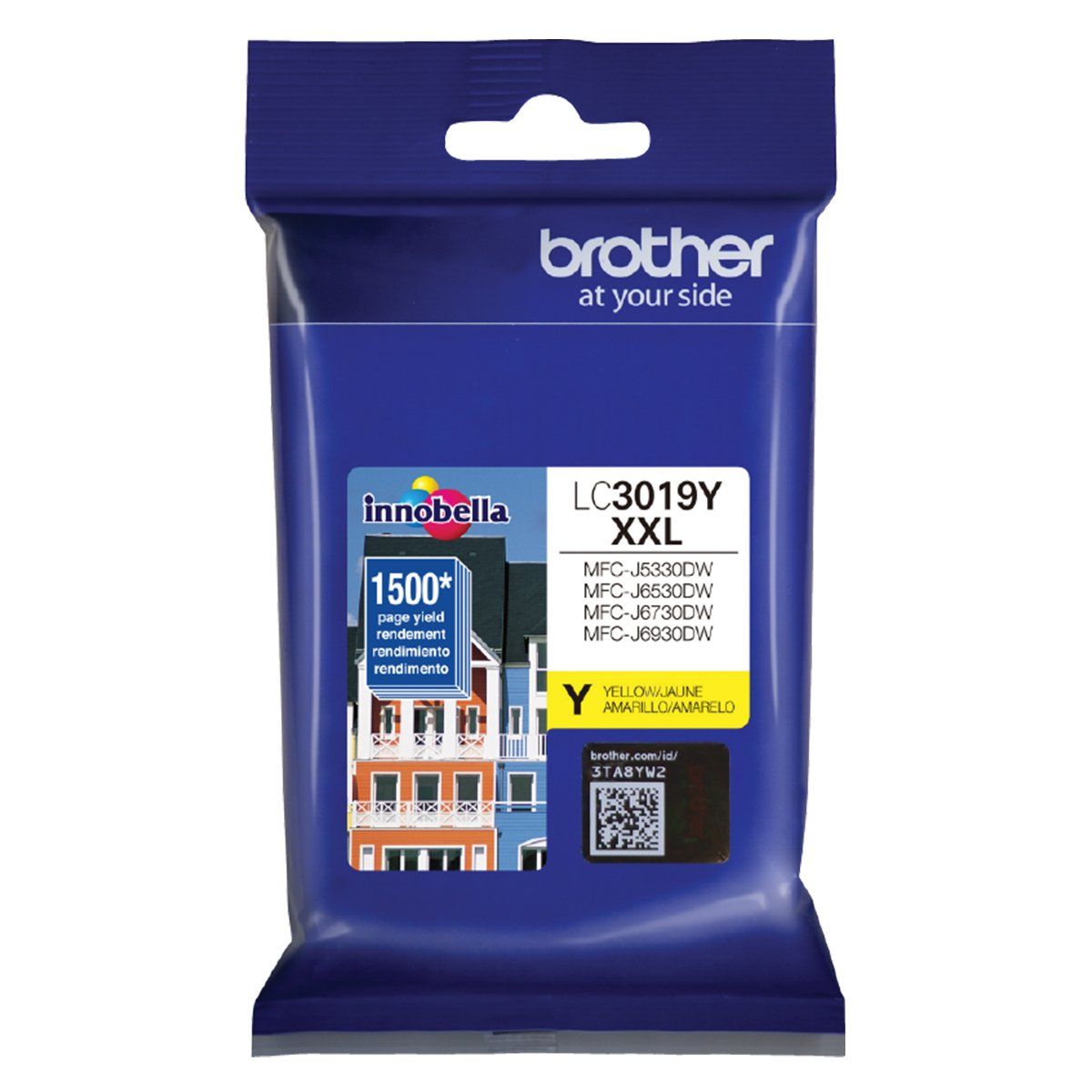 BROTHER - Cartucho Tinta LC3019 Amarillo Alto rendimiento 1.500 pag