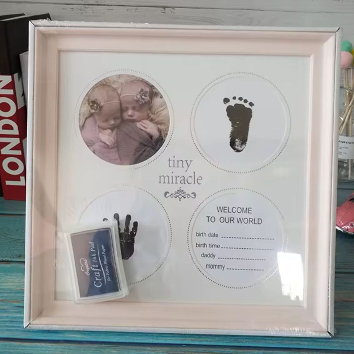 GENERICO - Porta Retratos Para Bebé Registro Desde Rn -1 Año