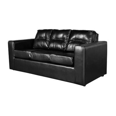 Imagen 2 del producto Sofá Nize 3 Cuerpos + 2 Pouf PU Negro