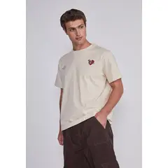 SIOUX - Polera Hombre Corazon Cupido Beige