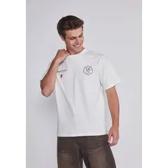 SIOUX - Polera Hombre Bicho Espalda Blanco