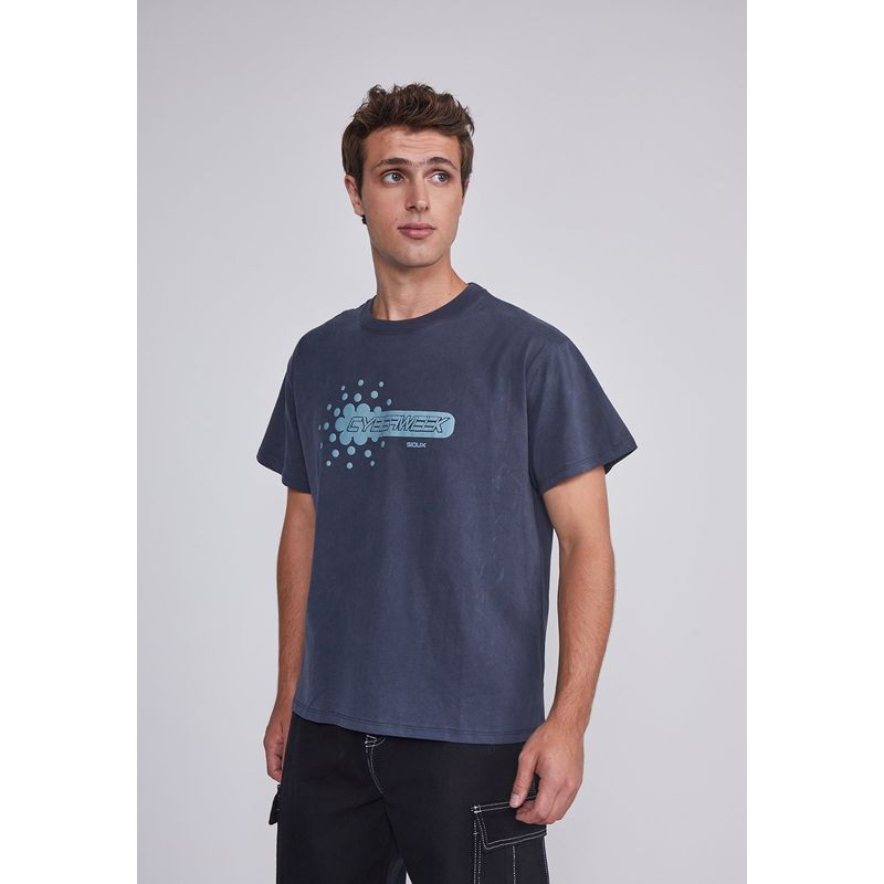 SIOUX - Polera Hombre Cyberweek Azul Sioux