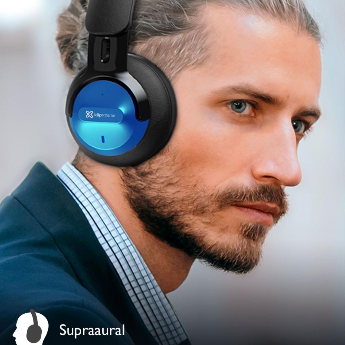 KLIP XTREME - Audifonos Klip Xtreme HIFI con ANC 63 Hrs autonomia - Azul - 1