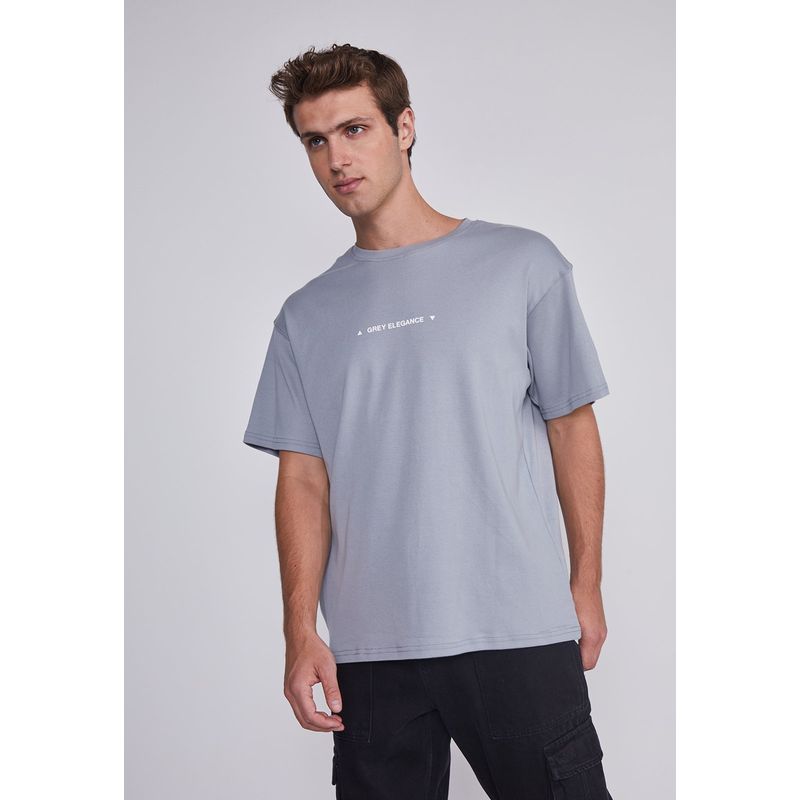 SIOUX - Polera Hombre Basica Gris Sioux