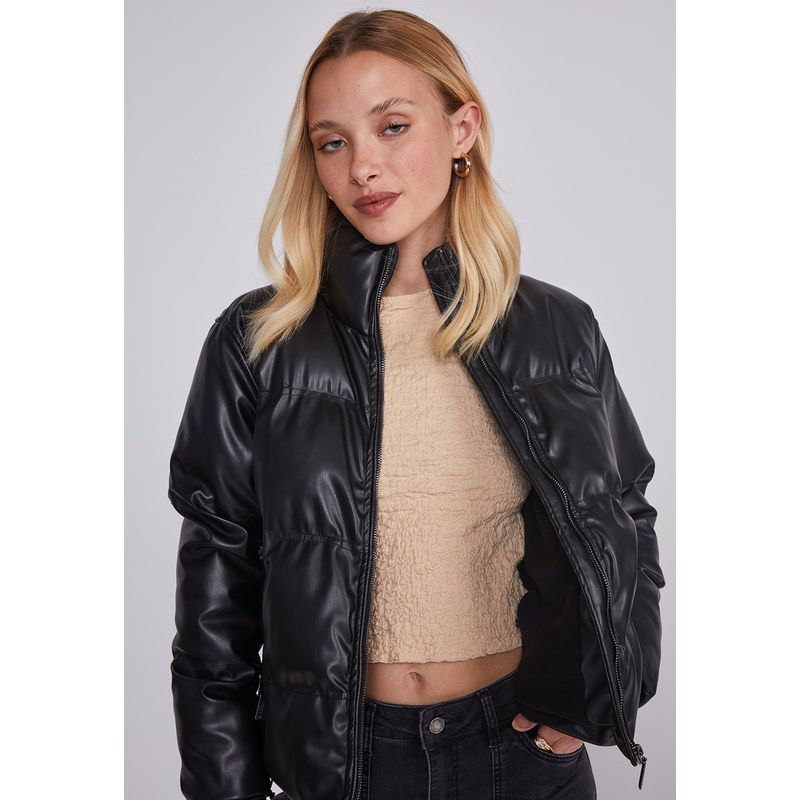 SIOUX - Chaqueta Mujer Puffa Negro Sioux