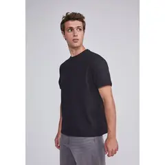 SIOUX - Polera Hombre Basica Negro
