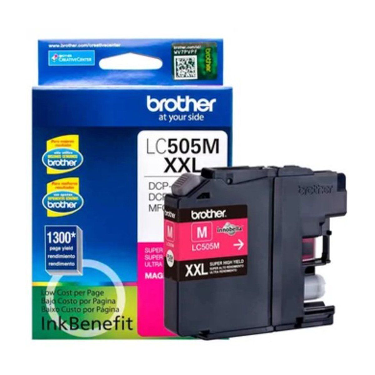 BROTHER - Cartucho de tinta LC505M Magenta rendimiento 1300 páginas