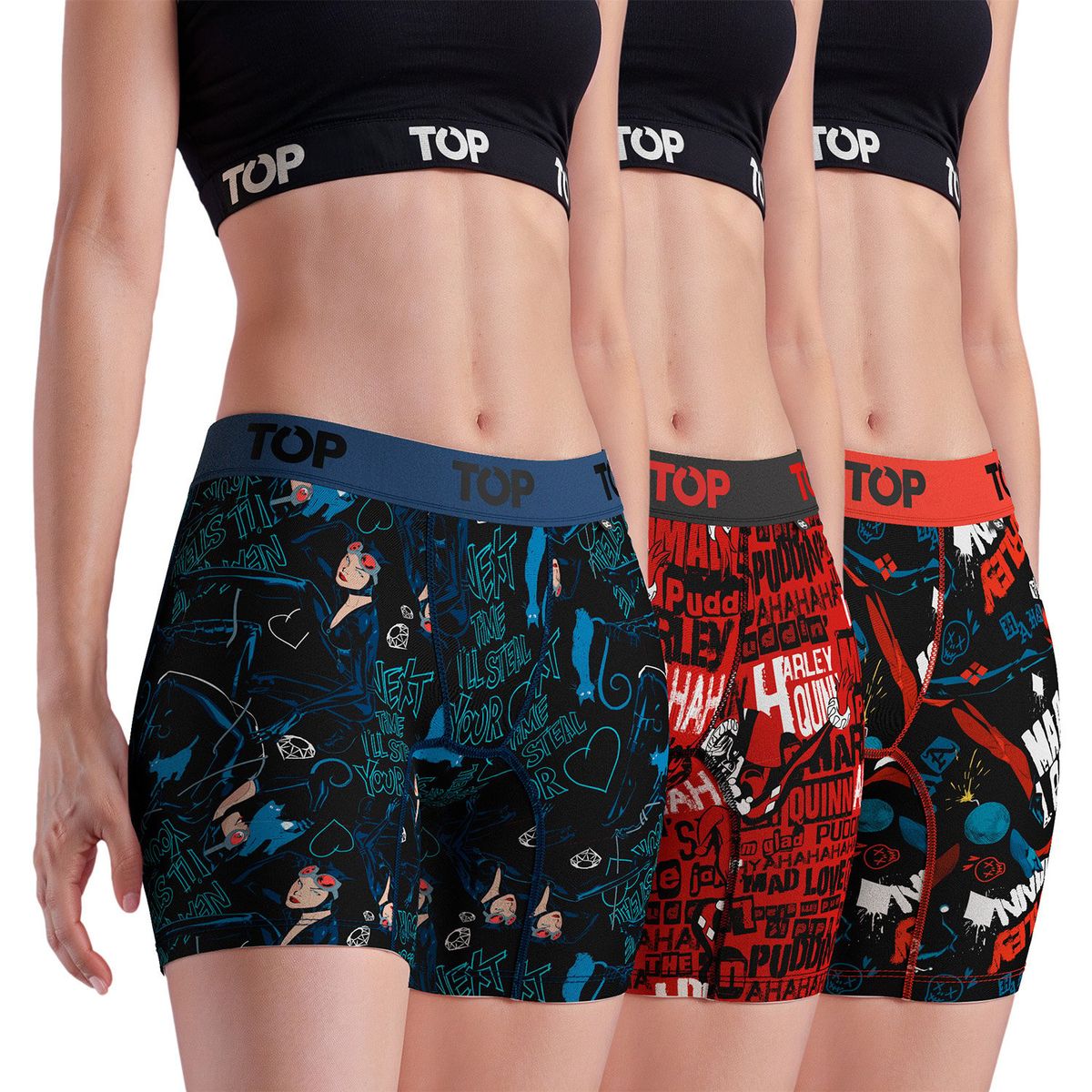 TOP - Bóxer Mujer Medio Algodón DC Pack 3 C7 Top