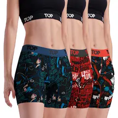 TOP - Bóxer Mujer Medio Algodón DC Pack 3 C7