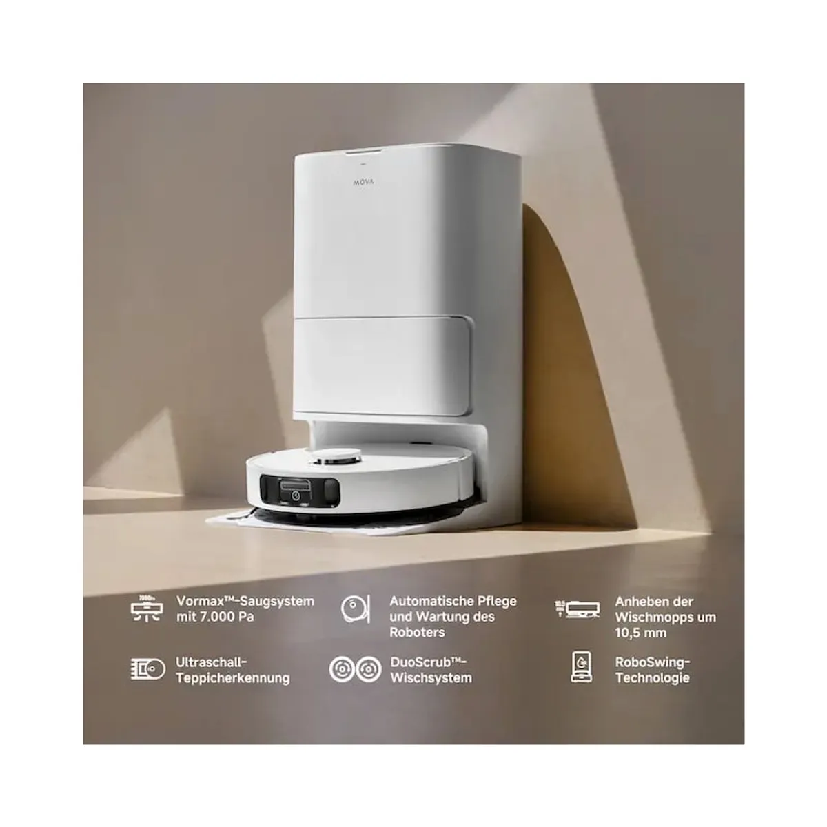 DREAME - Dreame Mova E30 Ultra Robot Aspirador y Fregasuelos 7000Pa