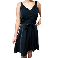 Vestido Corto Mujer Verano Pabilos Con Cinturon 868