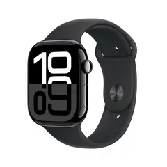 APPLE - Watch Series 10 GPS 46mm Aluminum Case Sport Band M/L - Negro