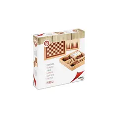 CAYRO - Ajedrez Damas Backgammon marquetería
