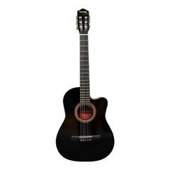 SCORPION - GUITARRA CUTAWAY 39 NEGRO CUERDA NYLON