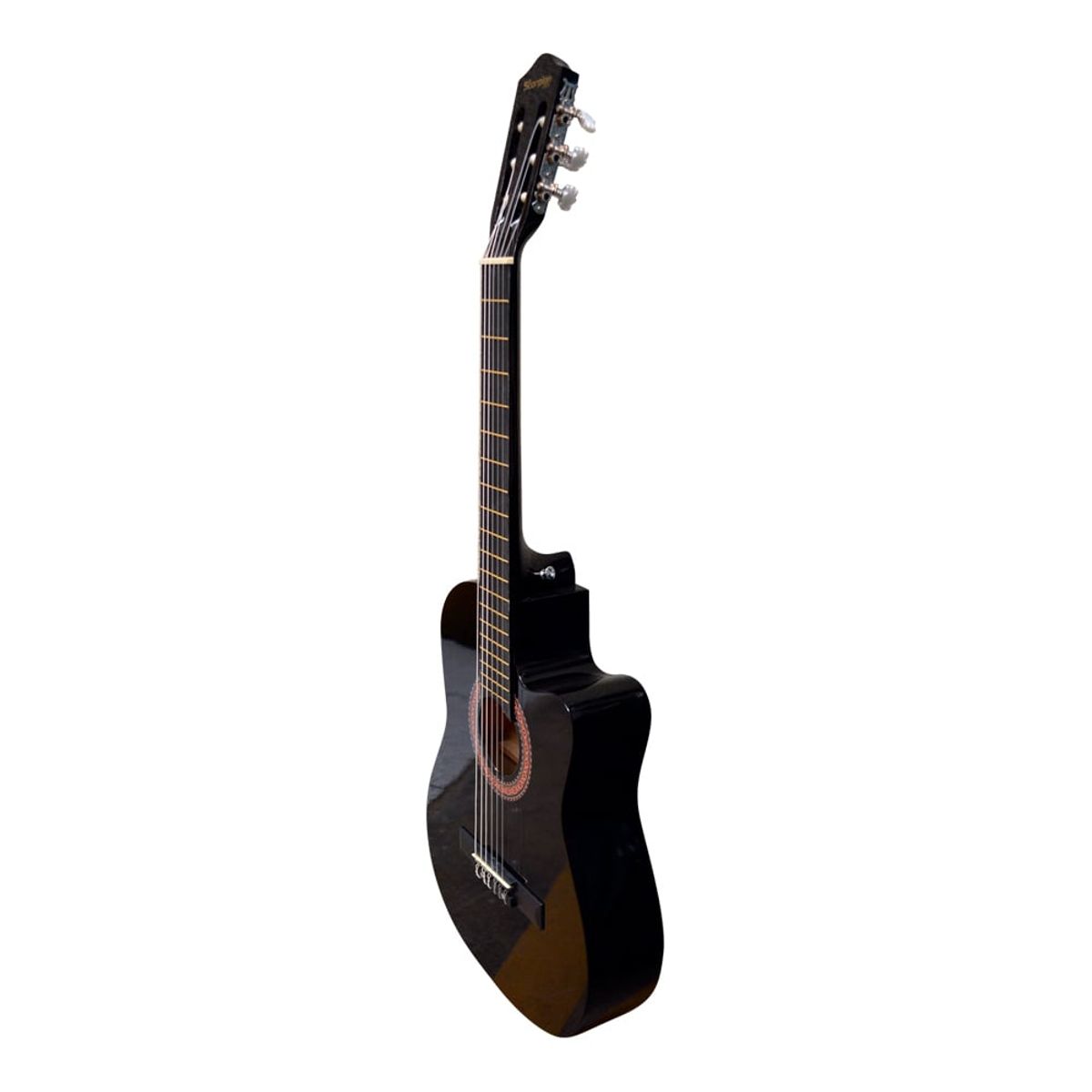SCORPION - GUITARRA CUTAWAY 39 NEGRO CUERDA NYLON SCORPION