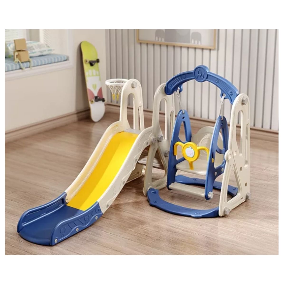 HOMER OUTDOOR - Resbalín Colorido Para Niños Juego De Columpio 6 En 1 Toboga