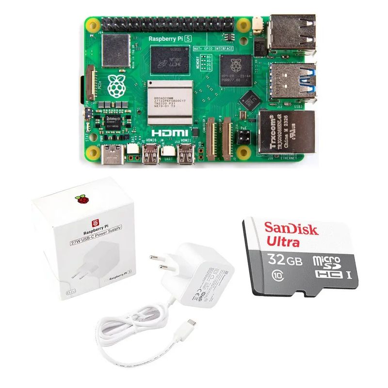 RASPBERRY PI - Kit Raspberry Pi 5 De 4gb Ram Con Memoria Y Transformador