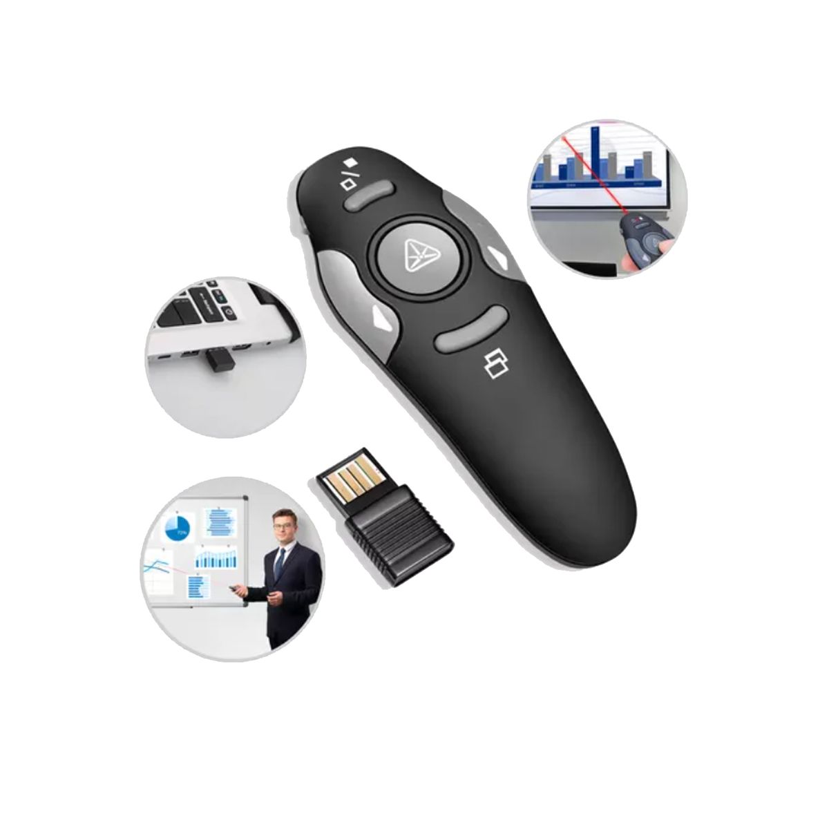 JOIGO - Presentador Puntero Laser Inalámbrico Multimedia