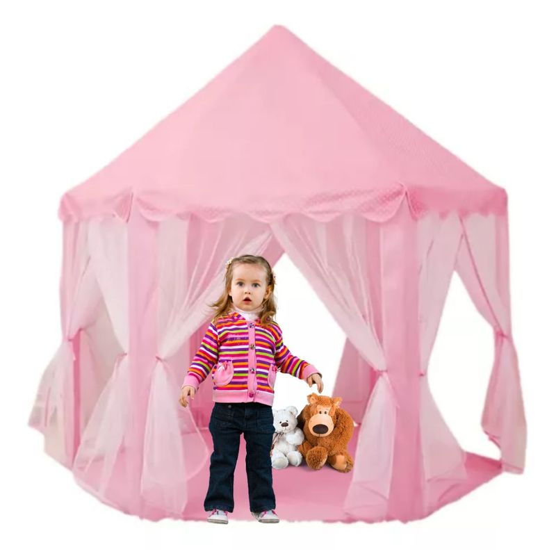 CRUSEC - Carpa Castillo Juguete Niños Interior Exterior Hexagonal