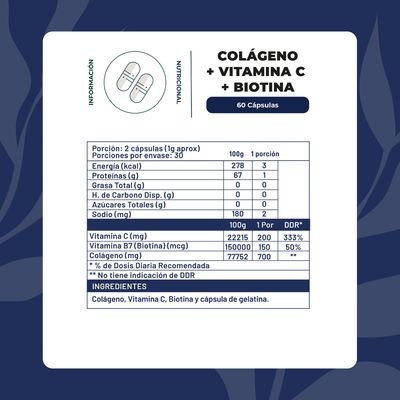 Imagen 2 del producto Pack x3 Biotina + Colágeno + Vitamina C 180 cap karun Life