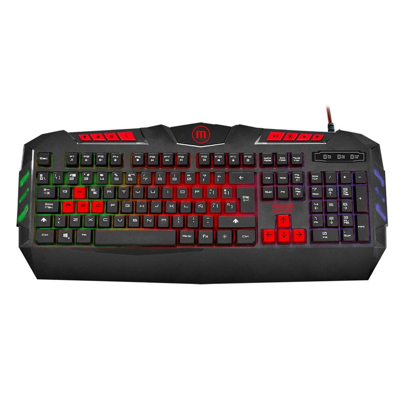 MAXELL - Teclado Gamer Maxell Kb-1200 Iluminado Usb Samurai RGB