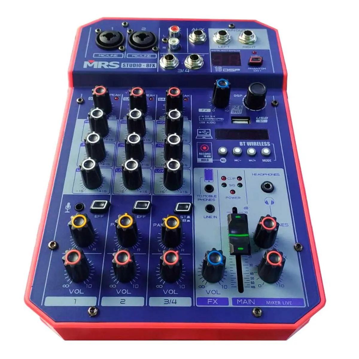 MRS - Mixer Mezclador De Estudio Mrs Studio FX8