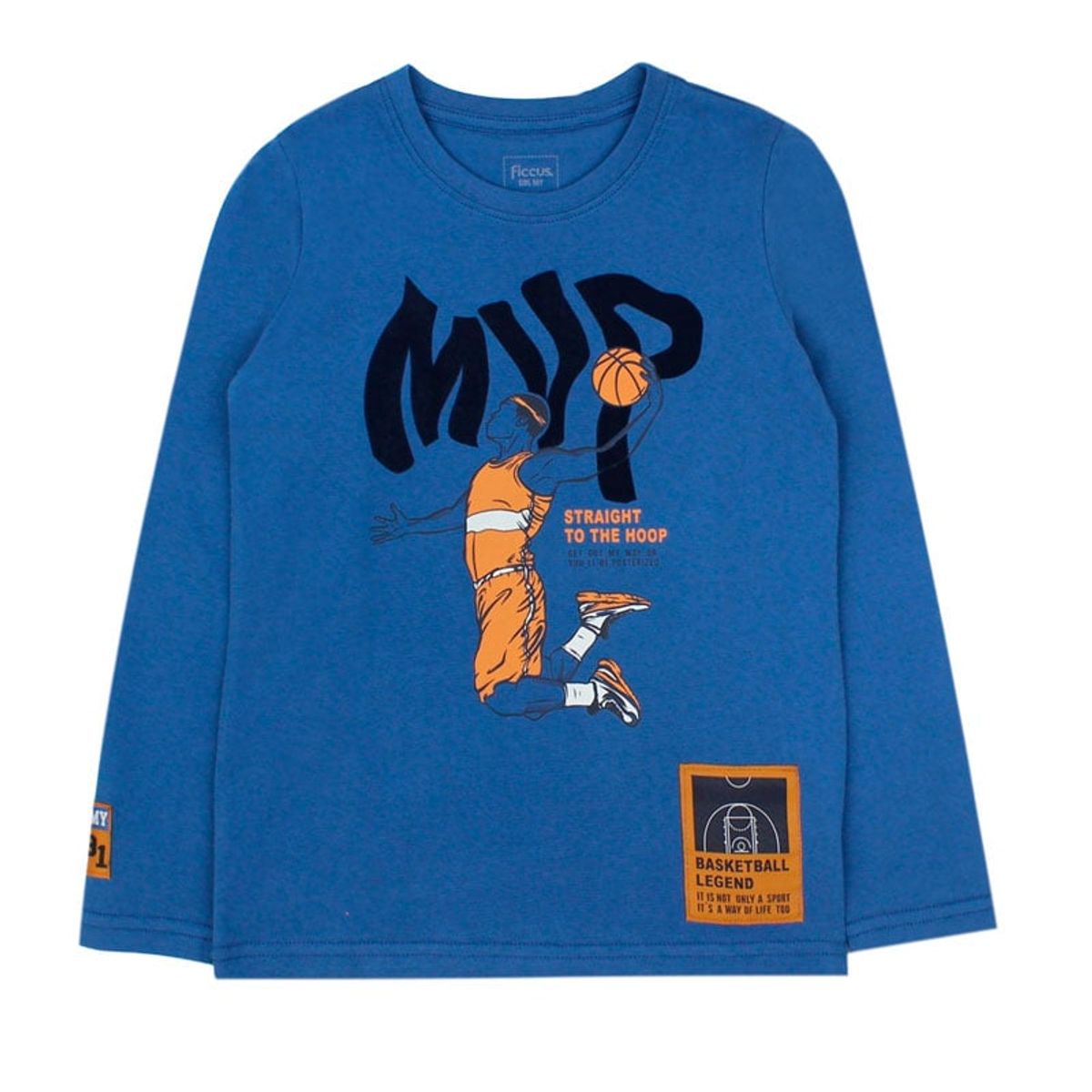 FICCUS - Polera Kids Niño Academy Azul