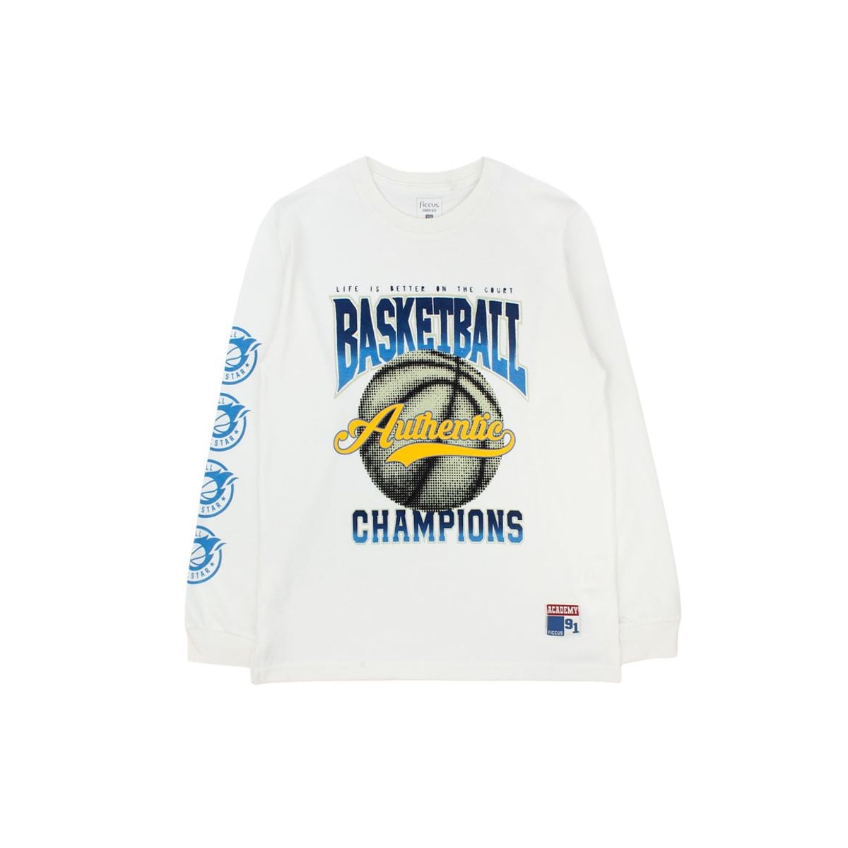 FICCUS - Polera Junior Niño Academy Blanco