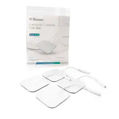 BLUNDING - Electrodo Electroestimulador Tens Cubierto Con Gel 40x40 4 Unds
