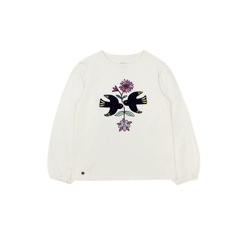 FICCUS - Polera Junior Niña Foresta Blanco